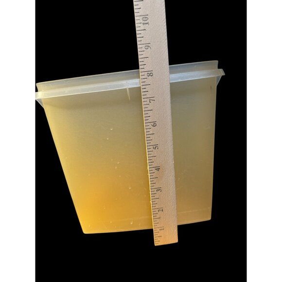 Tupperware Rectangular Cereal Storage Container With NO Lid 4"x4"x7.5" 469-9 - Picture 5 of 10